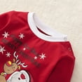 thumbnail image 6 of GYRATEDREAM Baby Boy Christmas Outfit Newborn First Christmas Romper Santa Elf Pants Sets 3Pcs 0-18 Months, 6 of 9