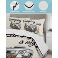 thumbnail image 4 of Quilts Full Size Bedding Set, Camper Van Lightweight Quilted Comforter, Modern Vintage Camping Burlap Rustic Soft Reversible Bedspread Coverlet with Pillow Covers for All Season, 78" x 90", 4 of 7