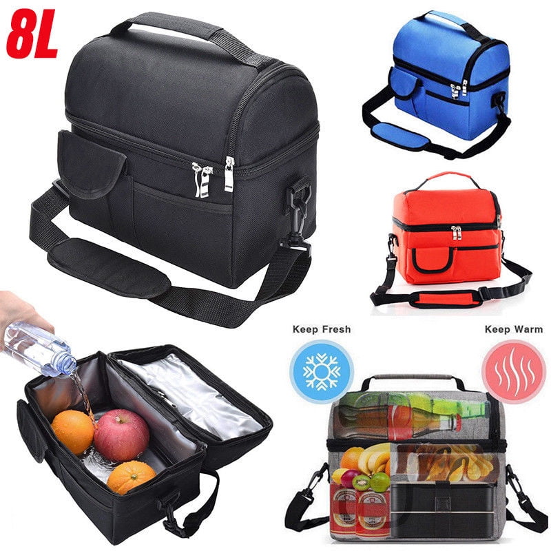 Hot/Cooler Double Insulated Tote Lunch 