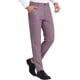 thumbnail image 4 of Pantalones de vestir planos de cintura elástica y stretch de cuadros para hombres INSPIRE CHIC 38 Rosa oscuro, 4 of 7