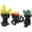 3pcs Black, variant on Cute Humanoid Ceramic Planter Pot, 4.3” Doll Small Succulent Bonsai Pots Cactus Container Creat Design for Home Office Desktop Decor, Not Include Plants