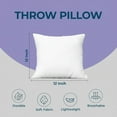 thumbnail image 2 of Weaves & Knits 18" x 18" Decorative Pillow Inserts (Pack of 4, White) for Bed and Couch, 2 of 7