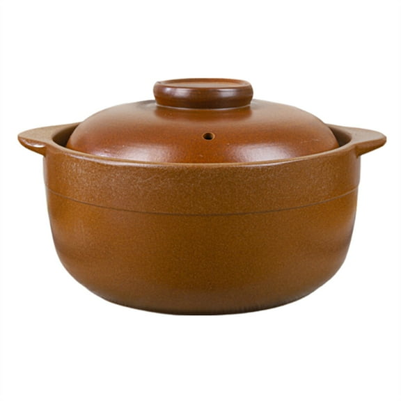 Ceramic Cooking Pot Casserole Pot Chinese Earthenware Clay Pot with Lid Handle Cooking Casserole Oven for Home Kitchen Cookware