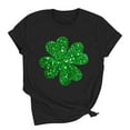 thumbnail image 6 of Babysbule St. Patrick's Day Print Short Sleeve O-Neck T-Shirts & Blouse (Women's), 6 of 8