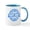 White/Blue Inside, variant on CafePress - Summer Cape May New Jersey Mugs - 11 oz Ceramic Mug - Novelty Coffee Tea Cup
