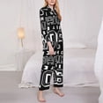 thumbnail image 3 of Lsque Not All Who Wander Are Lost 2 Pattern Long Sleeve Pajama Set for Women - Soft 2-Piece Sleepwear and Loungewear Set with Pockets, Comfy Nightwear-X-Large, 3 of 7