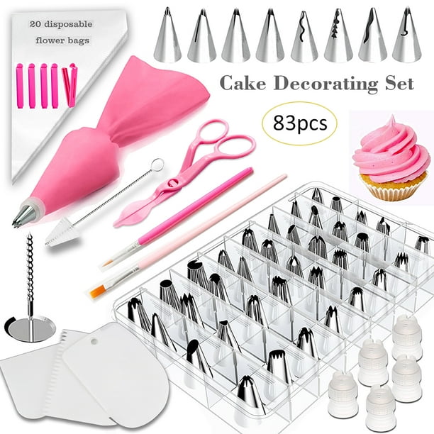 58 Top Photos Walmart Cake Decorating Kit - Cake Decorating Kit By Wellmax Complete Set Of Baking Supplies With 24pc Russian Piping Tips Walmart Com Walmart Com