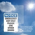 thumbnail image 6 of Emergency Exit Only Please Use OSHA Notice Aluminum Sign 24 Inch x 18 Inch - 10 Pack, 6 of 8