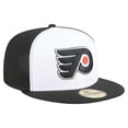 thumbnail image 3 of Men's New Era White/Black Philadelphia Flyers Repeat Two-Tone 59FIFTY Fitted Hat, 3 of 5