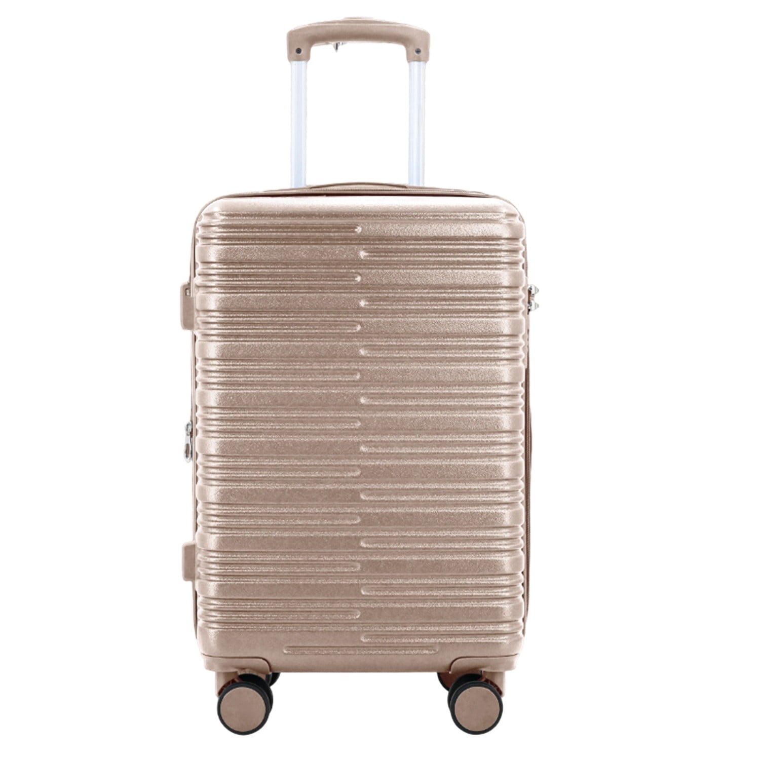 20" Hardside Carry-on Expandable Spinner Luggage for Travel, Rose Gold