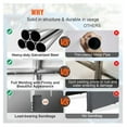 thumbnail image 3 of 10x20 Carport Heavy Duty Car Canopy - SUV/Truck/Boat Shelter - Waterproof UV Resistant Garage - 8 Reinforced Poles, 4 Weight Bags, 3 of 9