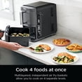 thumbnail image 5 of Ninja DoubleStack XL - Freidora de aire inteligente de 2 cestas, sistema de cocina inteligente, tecnología DoubleStack cocina 4 alimentos a la vez, diseño de ahorro de espacio, 10 cuartos de galón, 6, 5 of 5