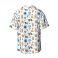 thumbnail image 4 of Goofa Undersea Animals Printed Men's Casual Short-sleeved Shirt,Lightweight Breathable Button-down,Summer Casual men's top,Versatile Fashion shirt-Medium, 4 of 7