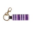 thumbnail image 3 of Keychain 6×3.1×1inpu Leather With Delicate Touch And Strong Recognition Is Used For Daily Travel, Work And Picnic Violet Violet Stripe_2, 3 of 8