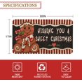 thumbnail image 3 of Christmas Door Mat 30 X 17 Inch Wishing You A Sweet Christmas Doormat Indoor Outdoor Entrance Floor Rug Non Slip Winter Christmas Decor Rubber Welcome Mats, 3 of 6