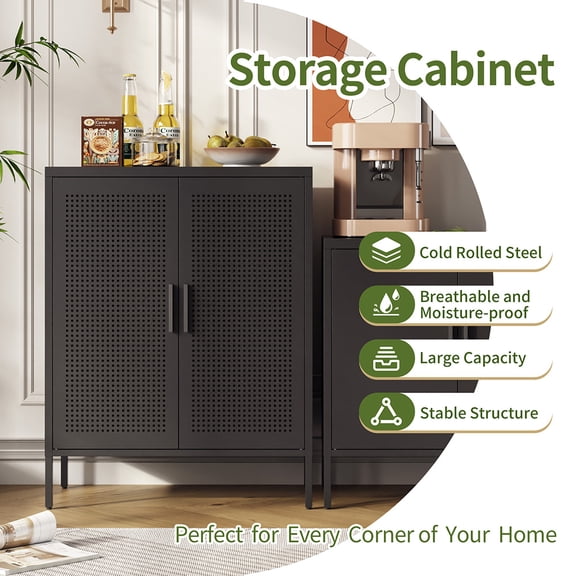 Litake Steel Storage Cabinet with Adjustable Shelves, Lockable Garage Cabinet, Lockable Garage Cabinet, File Cabinet for Home Office