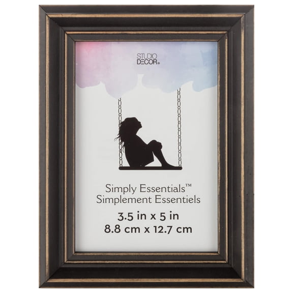 Studio Decor Simply Essentials Distressed Black Wood Frame