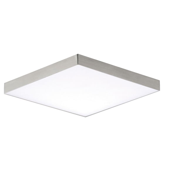57667WTSN Maxim Lighting Trim-15W 1 LED Flush Mount-6.25 Inches wide by 0.75 inches high-Satin Nickel Finish