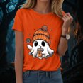 thumbnail image 2 of Duqingm Halloween Shirts for Women Fall Tee Shirt Funny Graphic Tshirt Clothes,XL, 2 of 7