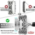 thumbnail image 5 of Grill Brush and Scraper Bristle Free – Safe BBQ Brush for Grill – 18'' Stainless Grill Grate Cleaner - Safe Grill Accessories for Porcelain/Weber Gas/Charcoal Grill – Gifts for Grill Wizard, 5 of 7