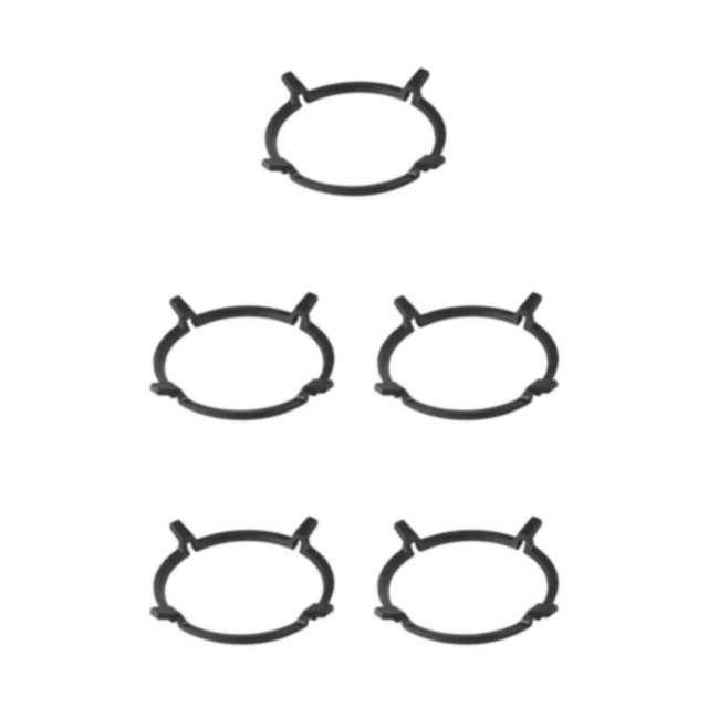 Dalazy Versatile Stove Stand Rack for Milk Pot Holder Efficient Kitchen Supplies Wok Rack for Cooking Stove Style A 5Set