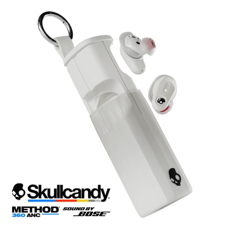 Skullcandy Method 360 ANC XT True Wireless in-Ear Earbuds, Bone
