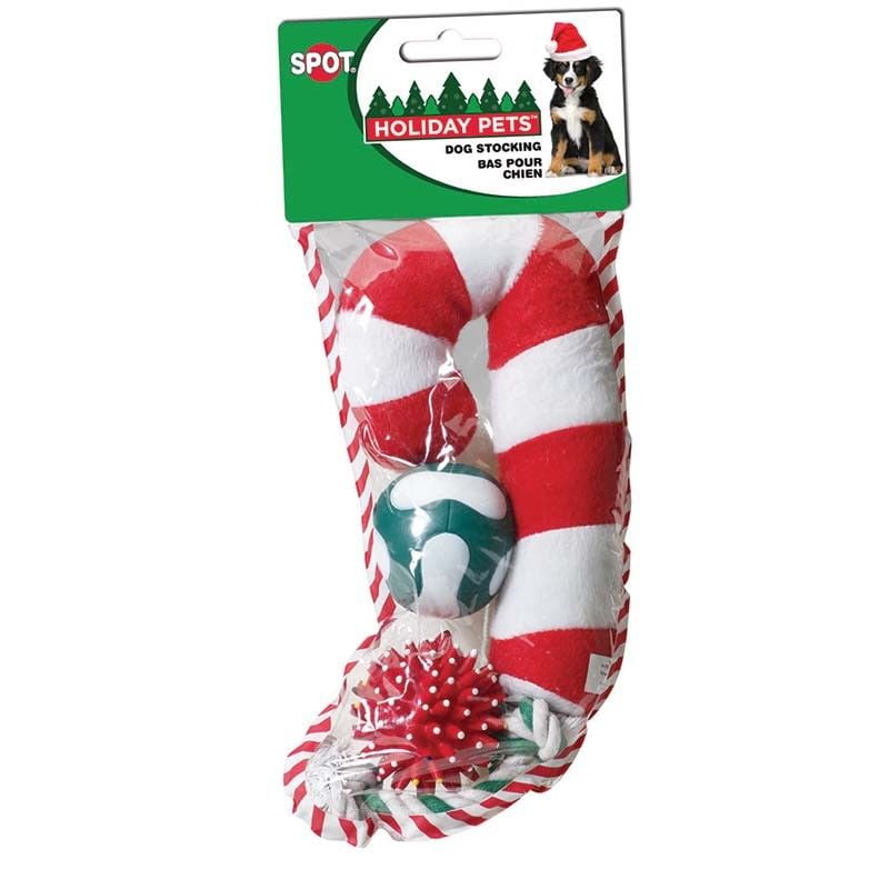 Dog Holiday Christmas Stocking Pet Toy Assortment Gift Set Choose From 4 Sizes (Medium