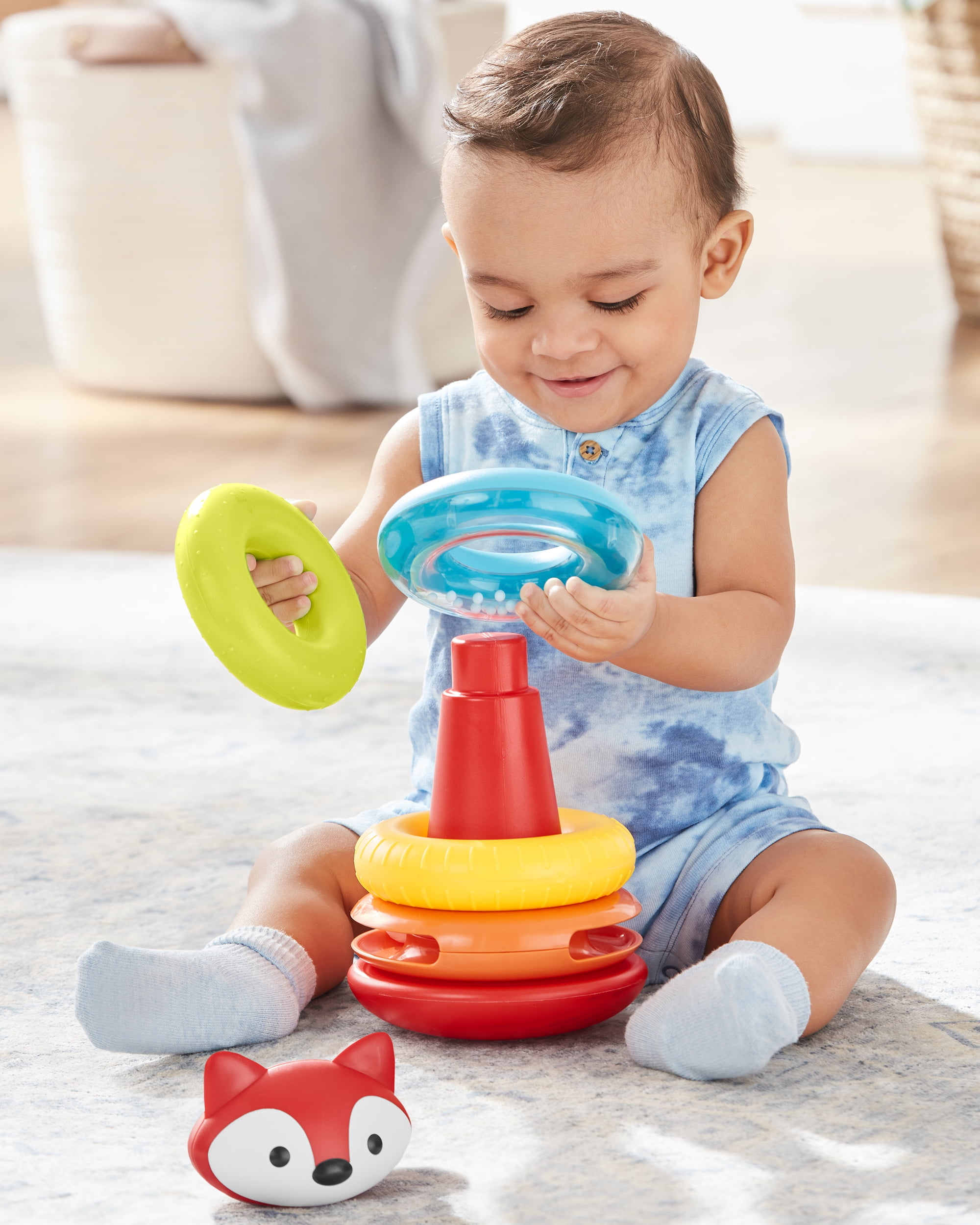Skip Hop Explore and More Baby Stacking Toy, Fox