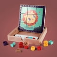 thumbnail image 3 of 3 in 1 Calculation Math Toy with Teaching Card Block Puzzle Number Puzzle Button Art Toys Early Educational Toy, 3 of 7