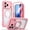 Pink, variant on ANTSHARE Magnetic Case for iPhone 18 Pro with Detachable Kickstand, Built-in Screen Protector, Full Body Military-Grade Rugged Phone Cover