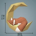 thumbnail image 2 of Moon Fox, Diy Papercraft Templates Wall Decor Art Piece Of Paper Ornament, Geometric Paper Craft Origami, No es un modo terminado JFHHH pequeña, 2 of 5