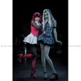 thumbnail image 4 of Disfraz de Cosplay de Monster High Frankie Stein 1, traje de Cosplay para mujer, vestido de Cosplay, disfraces de Halloween, conjunto completo, Draculaura COS, 4 of 5
