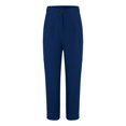thumbnail image 4 of Stephy Women's New Thin Elastic Loose Large Size Korean Version of Everything Long Trousers Casual Trousers Haren, Black, L, 4 of 9