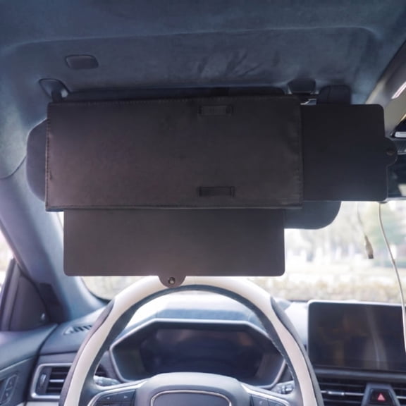 Adjustable Car Sun Visor Extender, Universal Anti Glare Sunshade Extension Shield Car Interior Accessory