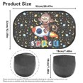 thumbnail image 7 of Yuyamidu Monkey Car Window Shades for Baby Space Side Car Window Shades Sun and Moon Car Window Covers 2 PCS Window Shade Sun Protection and Sun Shade Blocker Glare Shield Protection, 7 of 7