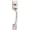 Satin Nickel, variant on Kwikset Prague Handle Only w/Pismo Knob in Satin Nickel with Microban