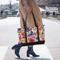 thumbnail image 4 of FORMRS Canvas Laptop Tote Bag for Women with 15.6" Computer Compartments Shoulder Handbag, Colorful Flowers Pattern, 4 of 7