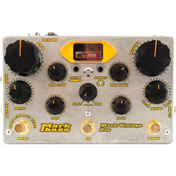 Markbass Mark Vintage Pre Tube Bass Preamp Pedal Metal