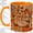 Orange, variant on Western Boots Fall Accent Mug, 11oz Ceramic Coffee Cup for Fall Lovers