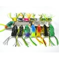 thumbnail image 4 of 60Pcs Hollow Body Rubber Frog Fishing Lures Topwater Kit 5.5cm With Box 12 Colors, 4 of 8