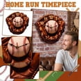 Baseball Glove Wall Clock Wooden Printing,Silent Pointers 10 inches ...
