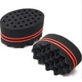 thumbnail image 5 of Esponja de pelo torcida, cepillo de esponja para rizos de pelo ondulado, estilo trenzado de doble cara ovalado, bobinas Dreadlock, 5 of 5