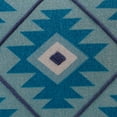 thumbnail image 2 of LR Home Sedona Cotton Poly Filled Pillow in Blue/White, 20" x 20", 2 of 8