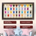 thumbnail image 2 of 12x22 Brown Wood Shadow Box Display Case Frame for Block Figures | Holds up to 56 Figurines -, 2 of 8