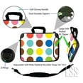 thumbnail image 2 of LSS 15.6 inch Laptop Sleeve Bag Notebook with Side Pocket, Soft Carrying Handle & Removable Strap for 14" 15" 15.4" 15.6" - Polka Dots, 2 of 3