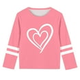thumbnail image 5 of Sentuca Girls Shirts, Long Sleeve Plush Feel T Shirts, Casual Valentines Day Graphic Tees Size 7 Years, 5 of 5
