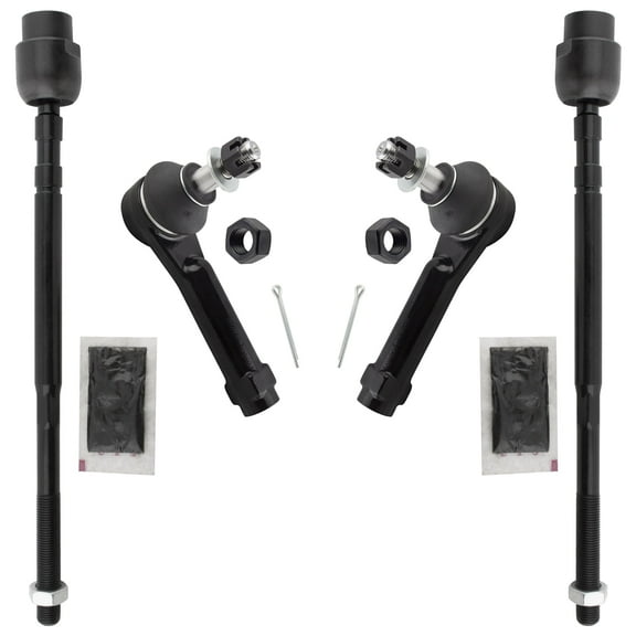 BOXI (Set of 4) Front Inner & Outer Tie Rod Ends Fit for Chevrolet Impala 2004-2013 Impala Limited 2014-2016 Chevy Monte Carlo 2004-2007 / for Pontiac Grand Prix 1997-2003 | Replace EV195 ES3453