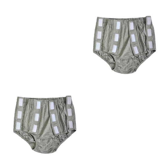 Minnieouse Absorbent Womens Incontinence Pant Pañal y delicado con la piel gris L Gris L 2Conjunto