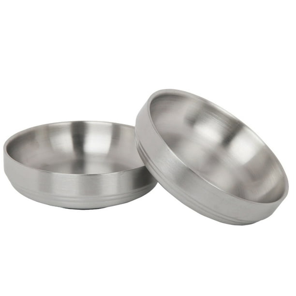 Cuenco Para Mascotas De Acero Inoxidable, 2 Uds., Alimentador Portátil Para Mascotas Y Cuenco De Agua, Cuenco Alimentador De Agua Y Comida Para Mascotas De Boca Ancha Para Viajes En Casa De Mascotas Eigraketly PT001027-00