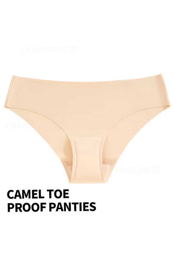 2PCS Camel Toe Cover Thongs for Women Camel Toe Concealer Panties Seamless G-String Thongs Camel Toe Hider Underwear